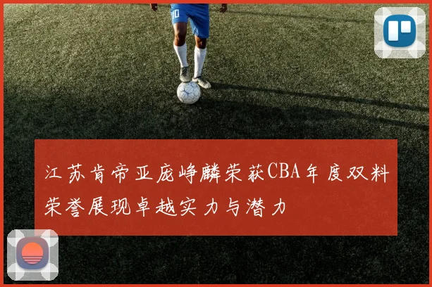 江苏肯帝亚庞峥麟荣获CBA年度双料荣誉展现卓越实力与潜力